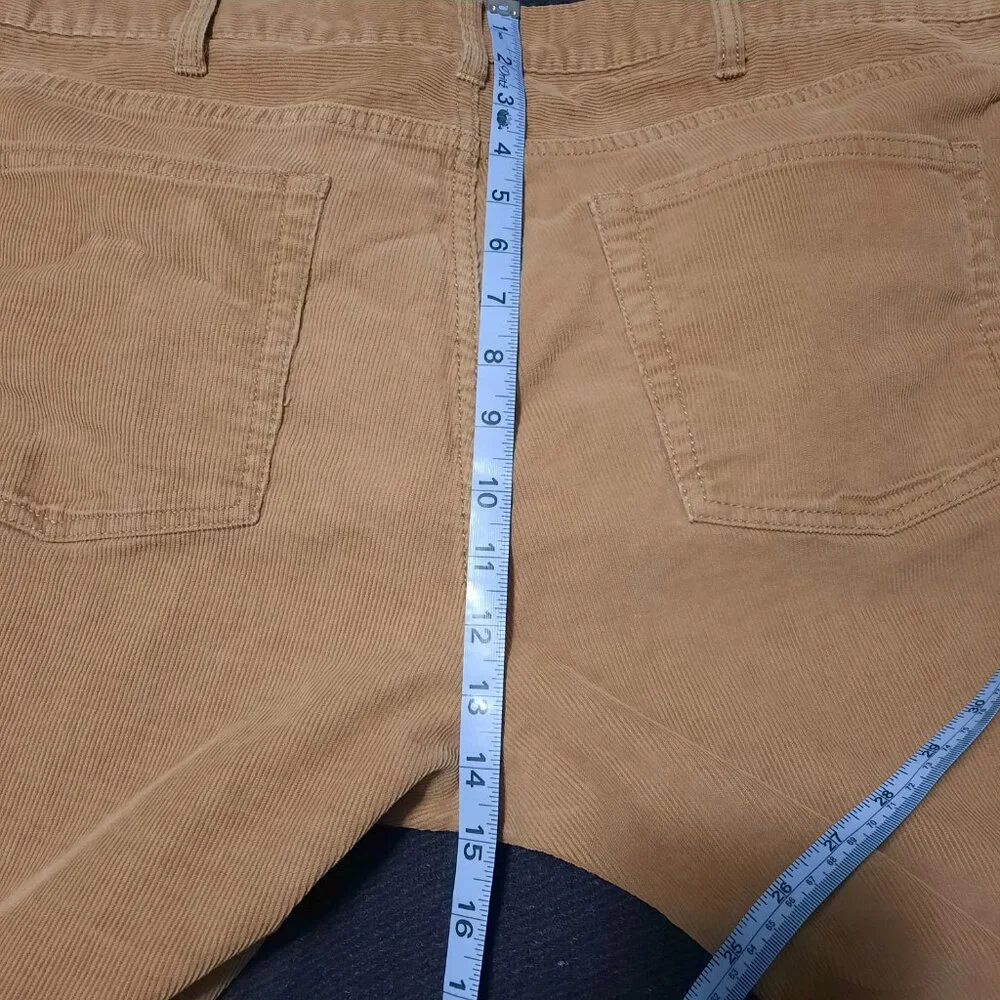 J.Crew 770 Straight Fit Corduroy Pants Men's 38x32 Tan Brown Stretch Cotton
